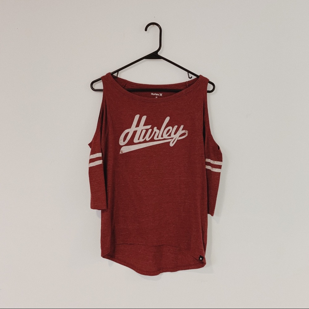 ❌SOLD❌Hurley shoulder cut out top